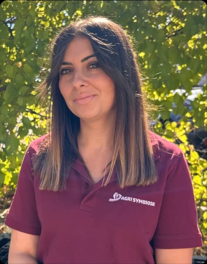 Photos des membres de l'équipe d'Agri Symbiose : Fanny D’Acunto